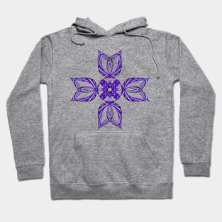 Blue cross Hoodie